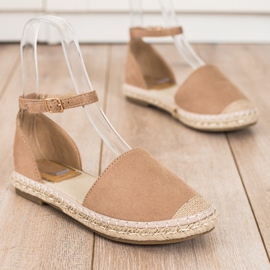 Kayla Beige Espadrilles med spänne 1