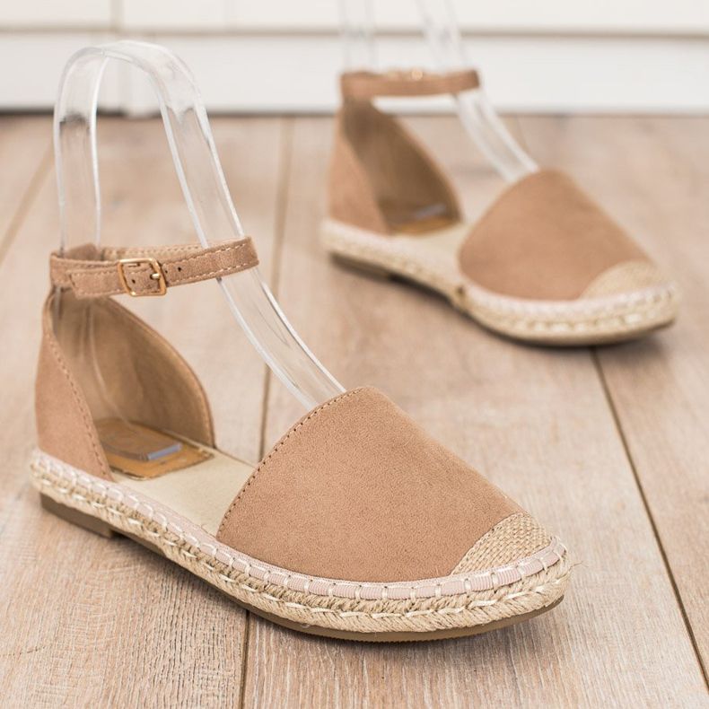 Kayla Beige Espadrilles med spänne 1
