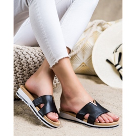 Groto Gogo Klassiska bekväma tofflor svart 2