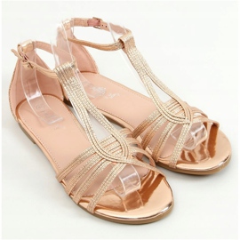 Champagne damsandaler SM0024 Champagne gyllene 1