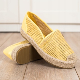 Coura Flätad Espadrilles gul 1