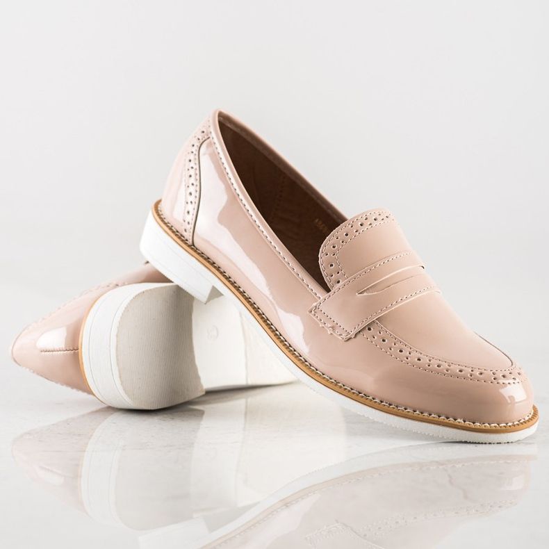 Sun Color Lackerade brogues beige 1