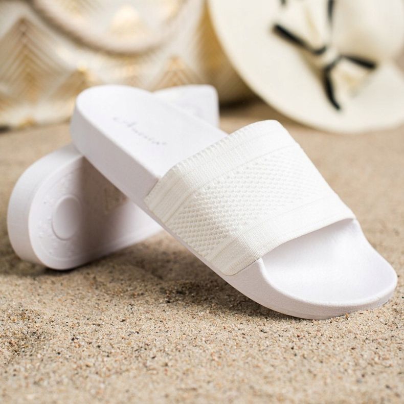 Anesia Paris Bekväma flip-flops vit 1