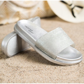 SHELOVET Silver blanka tofflor 1