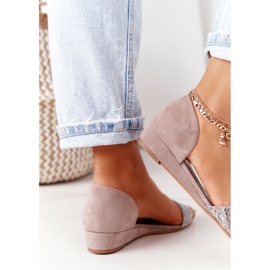 Läder Maciejka 1971-56 Beige sandaler 1