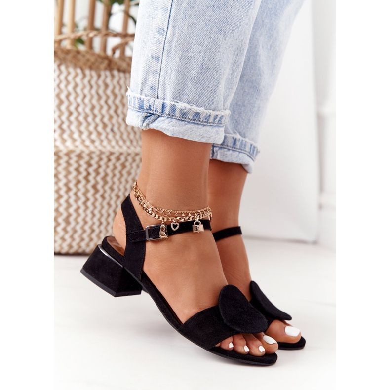 Mocka högklackade sandaler Maciejka 5198A-01 svart 1