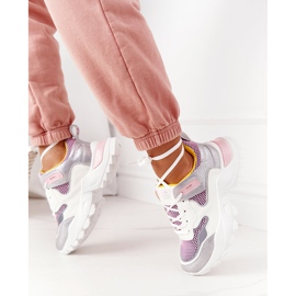 PE1 Kvinnors sportskor Sneakers Vit-Rosa Infinity 2