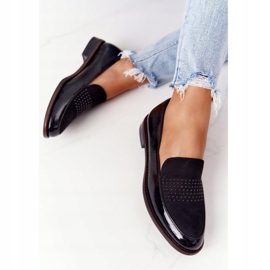 Damlackerade loafers Sergio Leone PB254 Svart 1