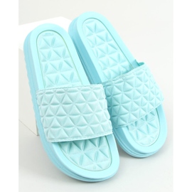 Blå kvinnors blå tofflor 10-251 Blå 1