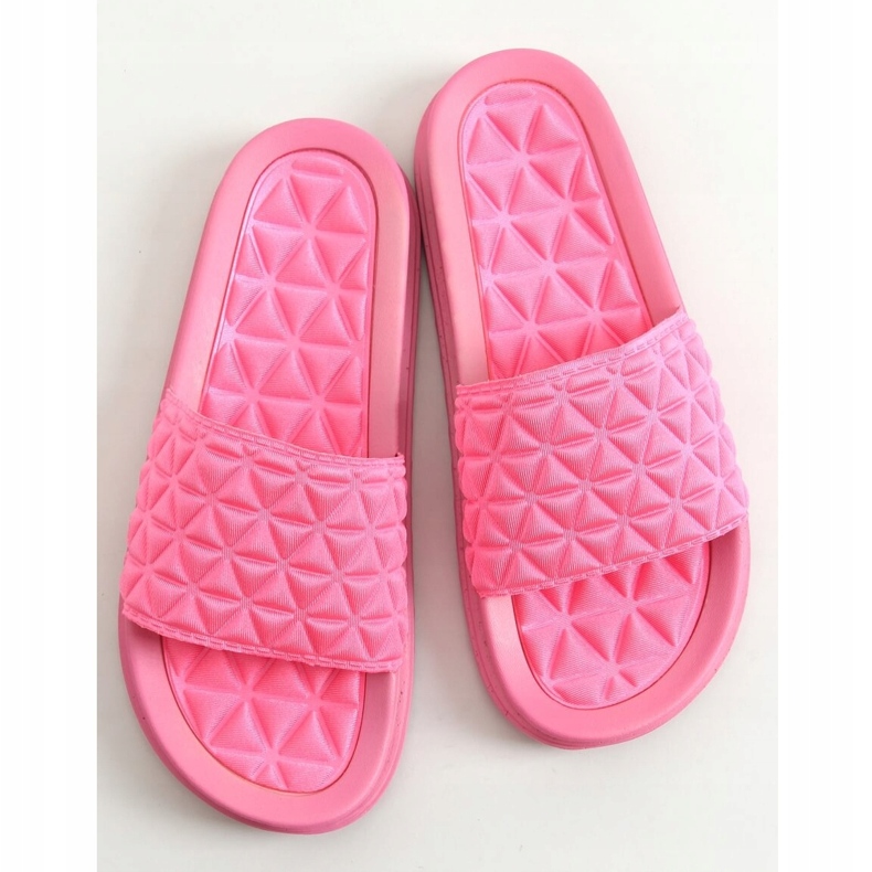 Fuchsia tofflor för kvinnor 10-251 Fushia rosa 1