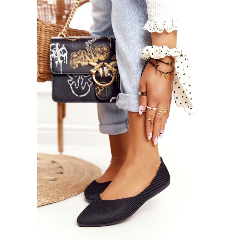 Delikat Ballerina I Spitz Vinceza 2187 Svart 1