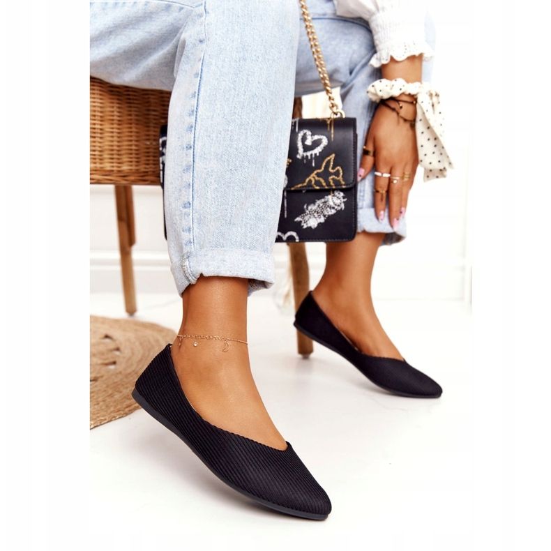 Delikat Ballerina I Spitz Vinceza 2187 Svart 2