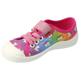 Befado barnskor 251X178 Unicorn blå orange rosa silver- grön 2