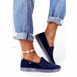 Openwork Espadrilles Big Star HH276004 Marinblå 3
