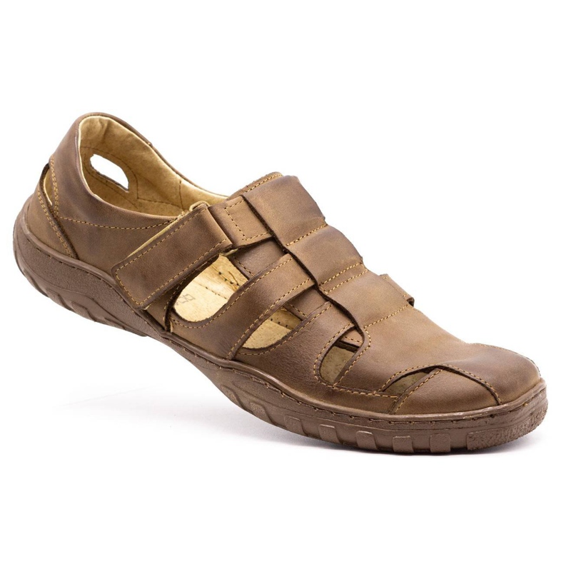 Polbut Mäns öppningsskor 237 för sommarbrun 3