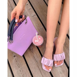 PS1 Kvinnors klassiska lila tofflor ser bra ut violett 2