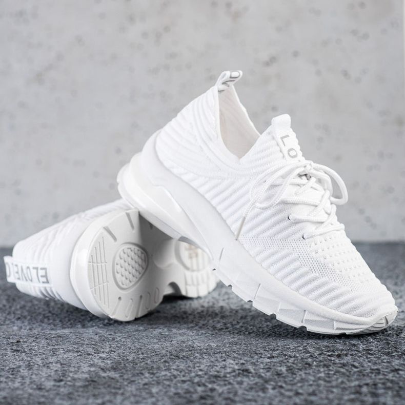 SHELOVET Vita sneakers på plattformen 1