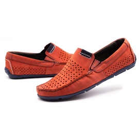 Olivier Herrskor mockasin 906 för sommarröd 5