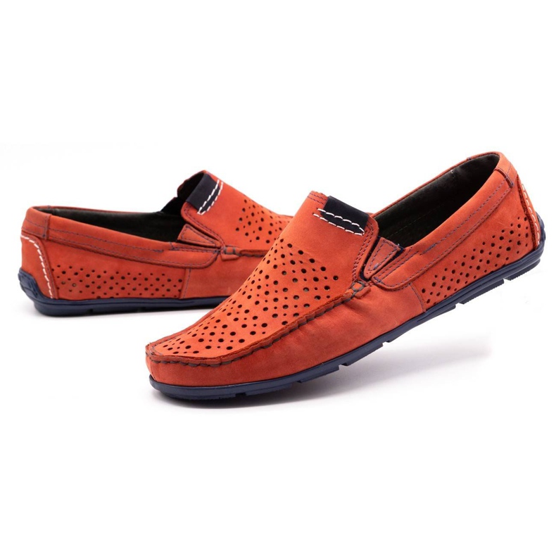 Olivier Herrskor mockasin 906 för sommarröd 5