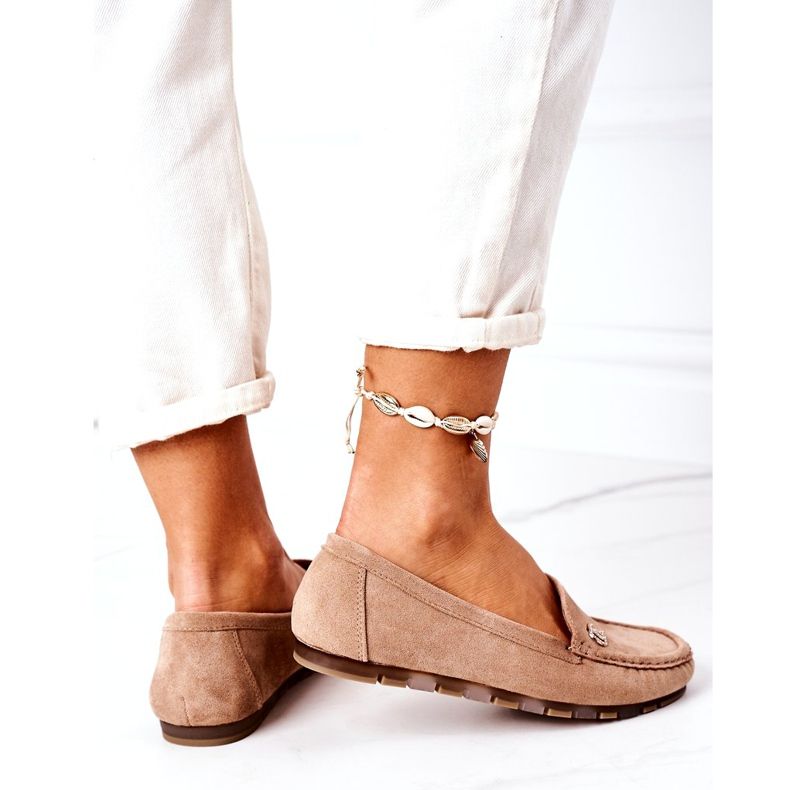 PS1 Mocka Loafers för kvinnor Ljusbrun Madelyn beige 3