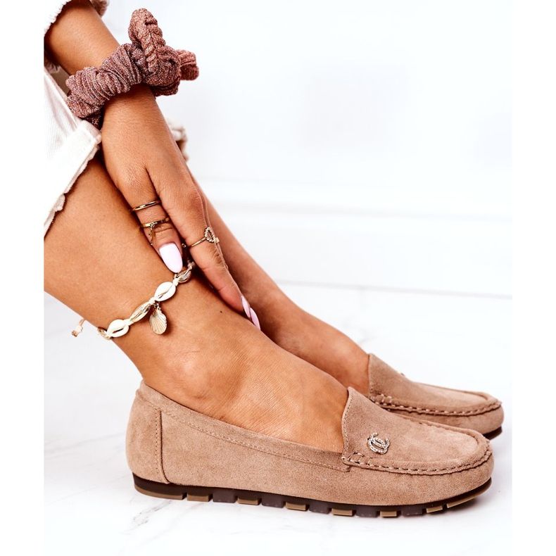 PS1 Mocka Loafers för kvinnor Ljusbrun Madelyn beige 4