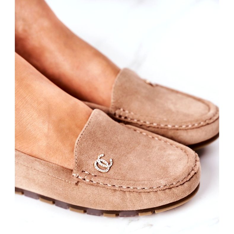 PS1 Mocka Loafers för kvinnor Ljusbrun Madelyn beige 5