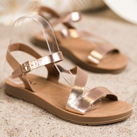 Cm Paris Fritids sandaler med ekoläder gyllene 1