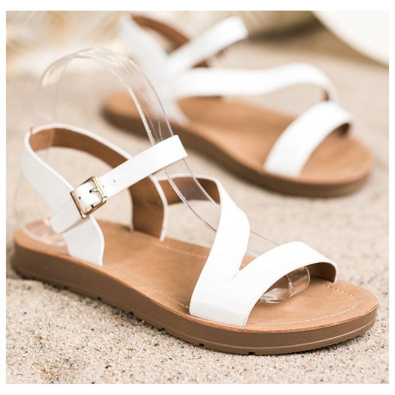 Cm Paris Fritids sandaler med ekoläder vit 1