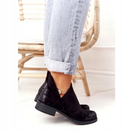 PS1 Svarta Hillary damstövlar med utskärningar 2