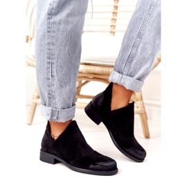 PS1 Svarta Hillary damstövlar med utskärningar 3