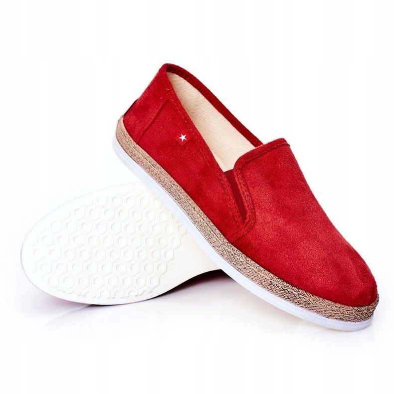 Mäns mocka Espadrilles Big Star HH176007 Röd 1