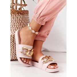 PS1 One Moment Beige Gummi Tofflor Med Kedja 2