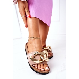 S.Barski Tofflor På Kork Med Kedja S. Barski SB001 Beige 2