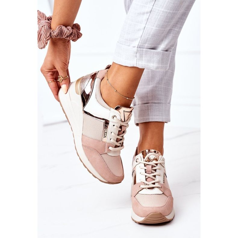 Wedge Sneakers Vinceza 10606 Rosa 1