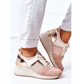 Wedge Sneakers Vinceza 10606 Rosa 2