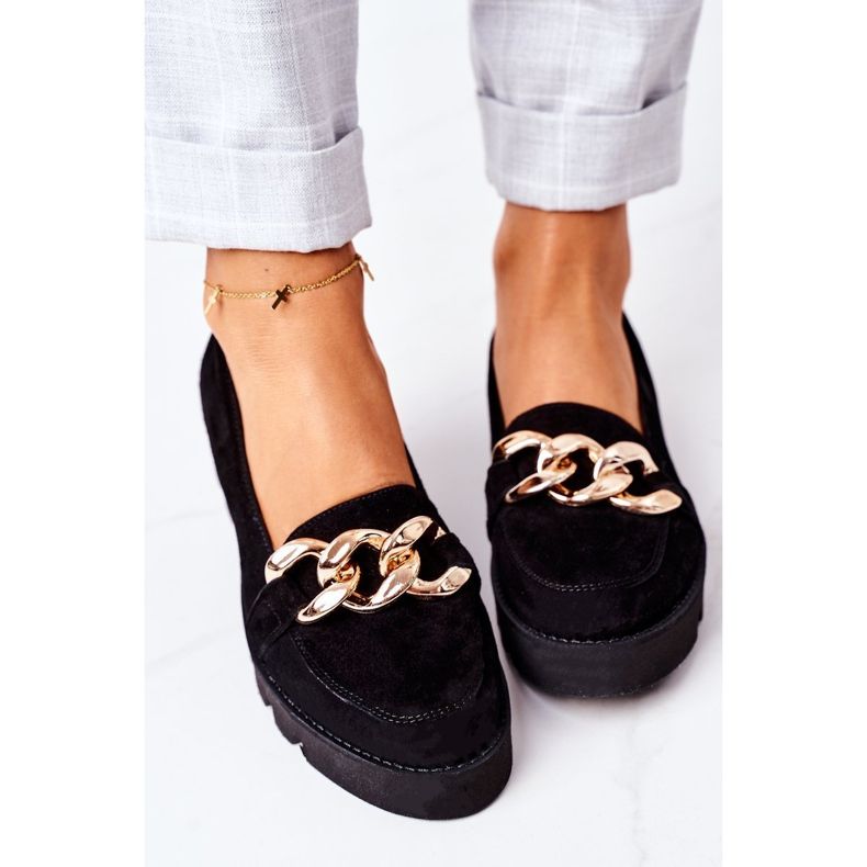 Mocka loafers Lewski Shoes 3040 Black svart 1