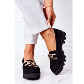 Mocka loafers Lewski Shoes 3040 Black svart 2