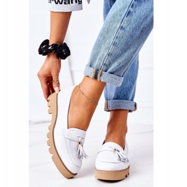 Läderloafers Lewski Shoes 3053 Vit 2