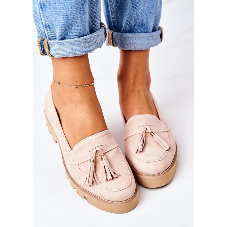 Mocka loafers Lewski Shoes 3053 Cappuccino beige 2