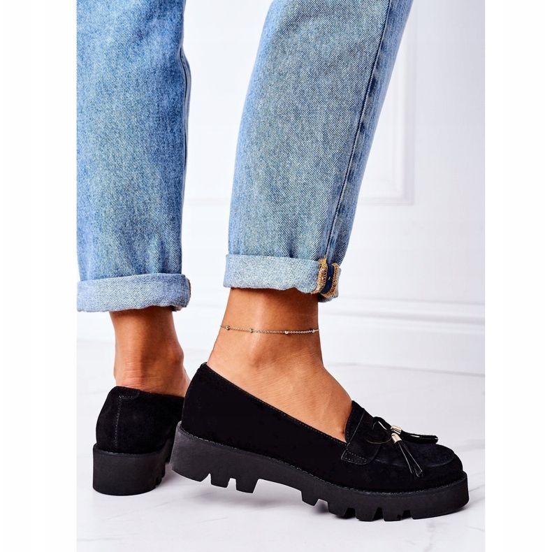 Mocka loafers Lewski Shoes 3053 Svart 1