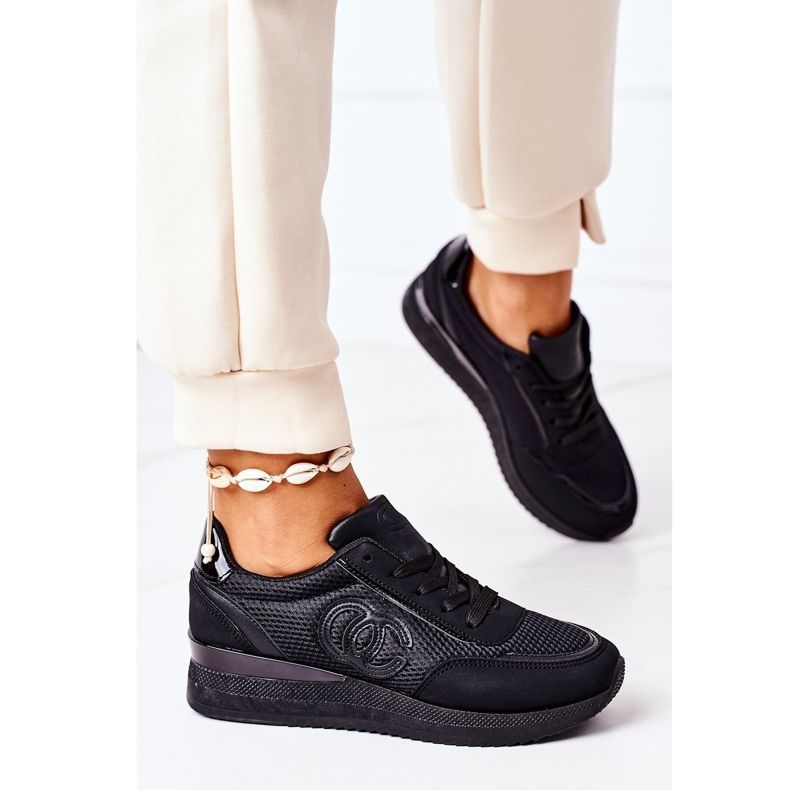 PE1 Kvinnors sportskor Sneakers Black Under Control svart 2