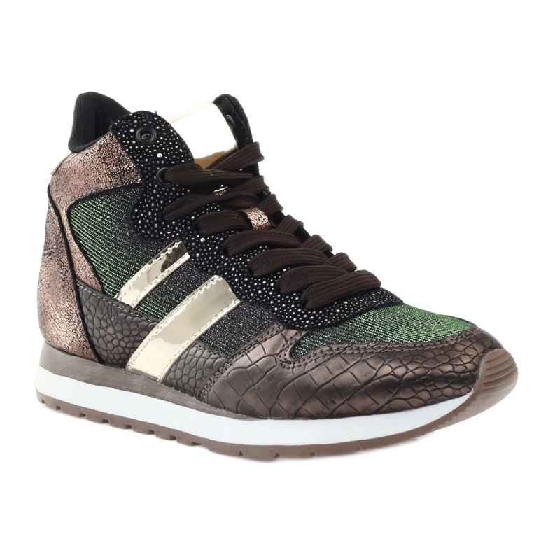 McArthur Kvinnors metalliska kopparsportskor brun 1