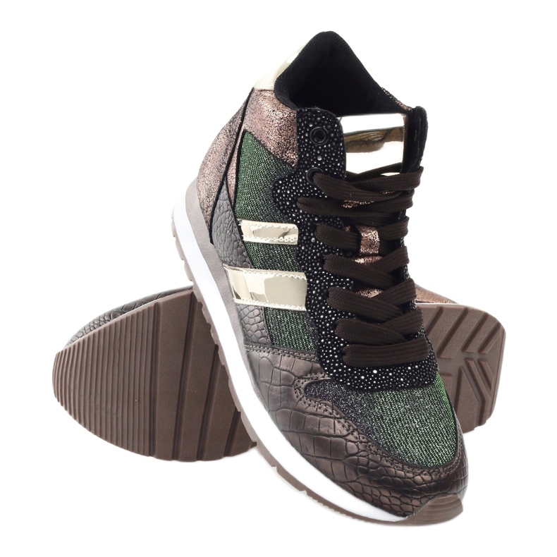 McArthur Kvinnors metalliska kopparsportskor brun 3