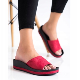 Casual VINCEZA tofflor röd 1