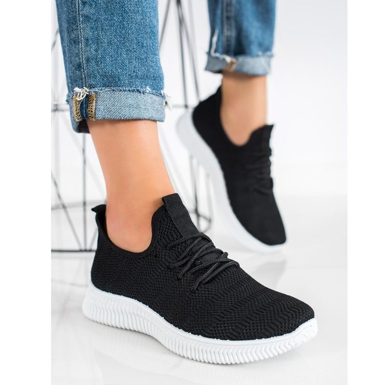 SHELOVET Textil sportskor svart 2