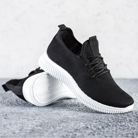 SHELOVET Textil sportskor svart 1