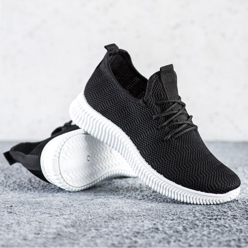 SHELOVET Textil sportskor svart 1