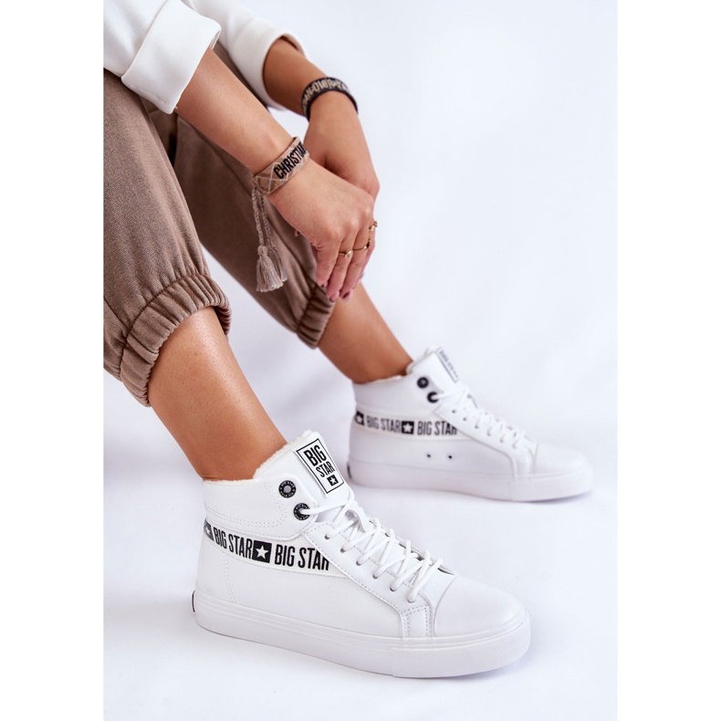 Dam Sneakers Big Star High White EE274356 vit 1