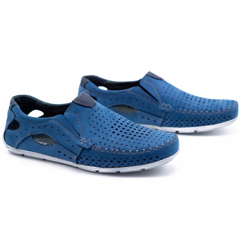 Olivier Herrskor mockasiner 901 sommarblå 2