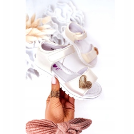 Barnsandaler med gyllene älskling kardborreband 1